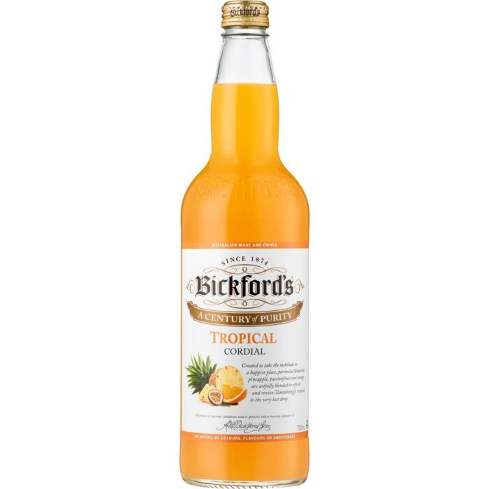 Bickford's Tropical Cordial Juice (750mL)