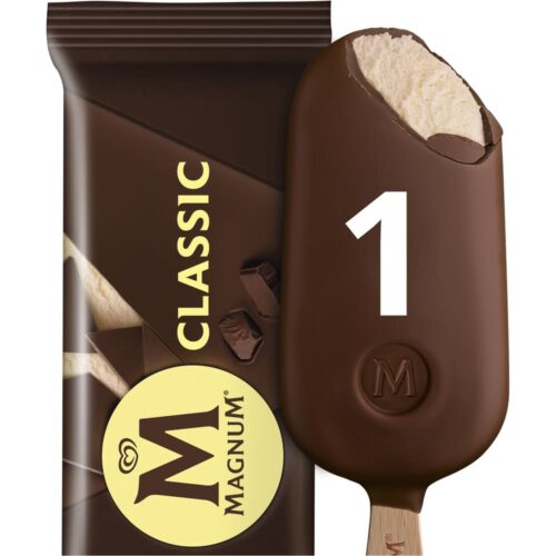 Magnum Classic Chocolate Ice Cream, Vanilla (107mL)