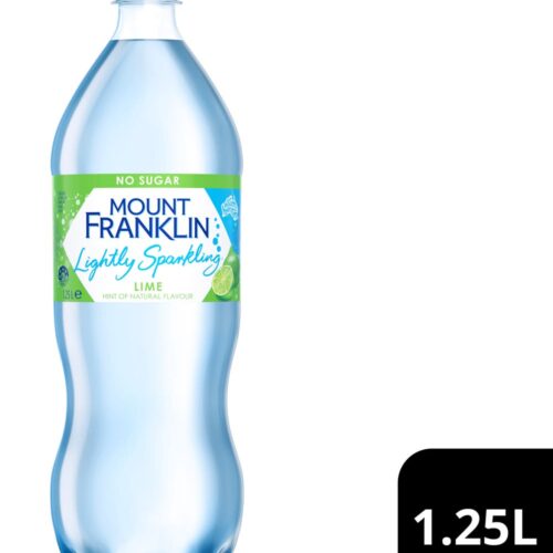 Mount Franklin Lightly Sparkling Water, Lime (1.25L)