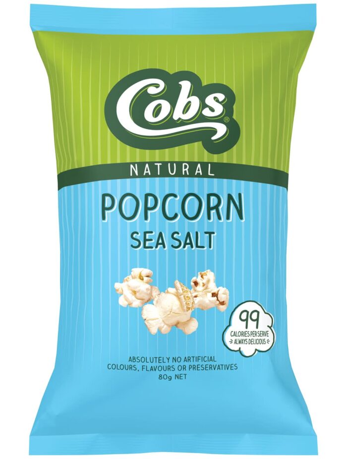 Cobs Natural Popcorn, Sea Salt (80g)