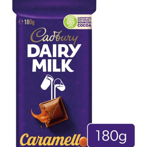 Cadbury Dairy Milk Chocolate, Caramello (180g)