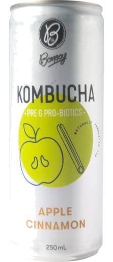 Bonsoy Apple Cinnamon Kombucha Drink (250mL)