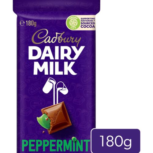 Cadbury Dairy Milk Chocolate, Peppermint (180g)