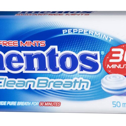 Mentos Clean Breath Mints, Peppermint (35g, 50 pack)