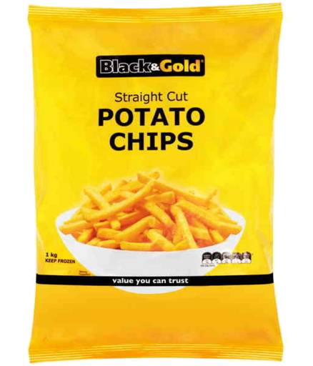 Black Gold Straight Cut Potato Chips (1kg)