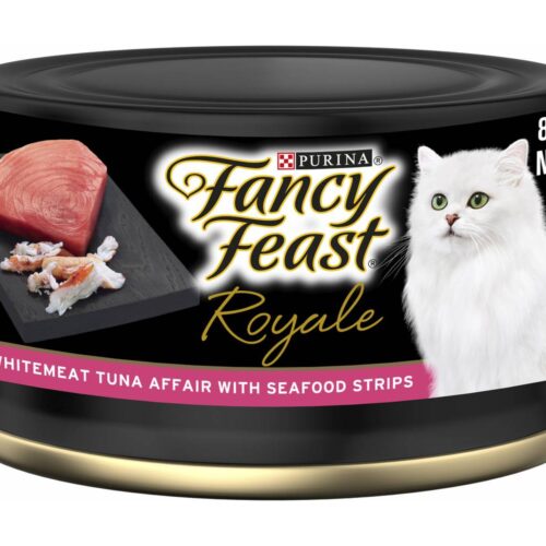 Fancy Feast Royale Whitemeat Tuna Affair With Seafood Cat Food (85g)
