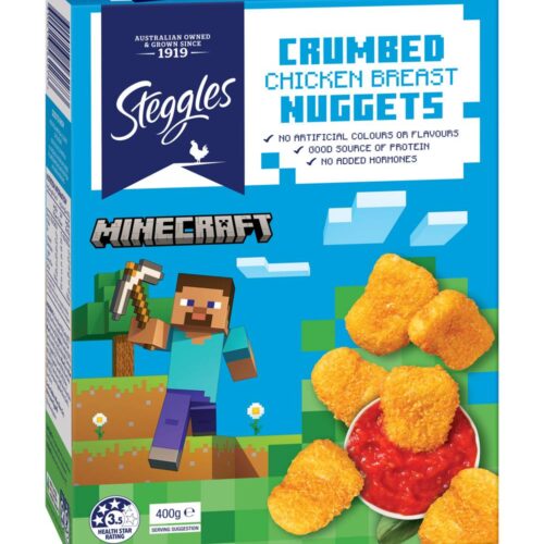 Steggles Frozen Crumbed Chicken Breast Nuggets (400g)