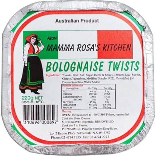 Mamma Rosa's Bolognaise Twists 220g