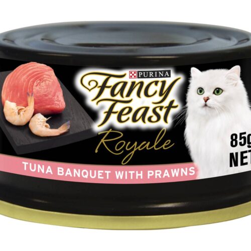 Fancy Feast Royale Tuna Banquet Prawn Wet Cat Food (85g)