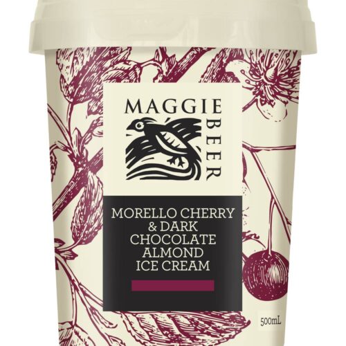 Maggie Beer Morello Cherry & Dark Chocolate Almond Ice Cream (500mL)