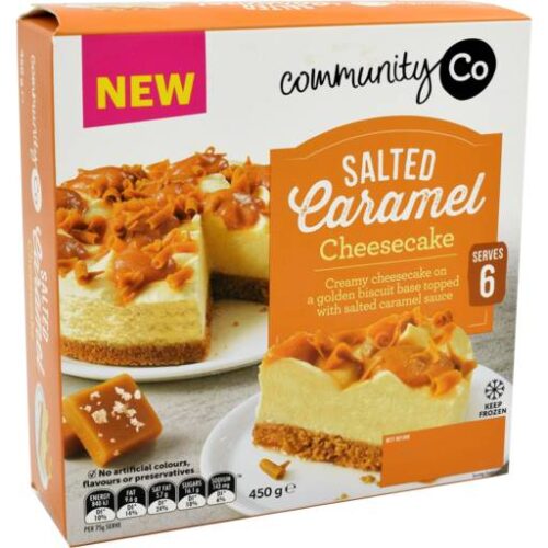 Community Co Cheese Cake Salted Caramel (450g)