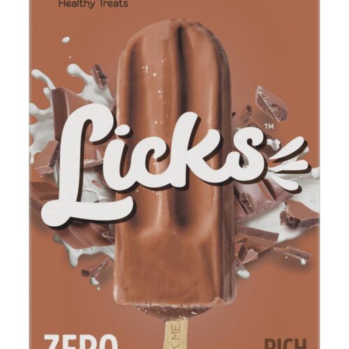 Twisted Healthy Treats Zero Added Sugar Licks Ice Cream, Rich Chocolate (320mL, 4 pack)