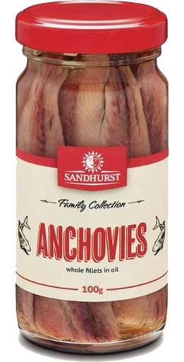 Sandhurst Anchovy Fillets in Oil (100g)