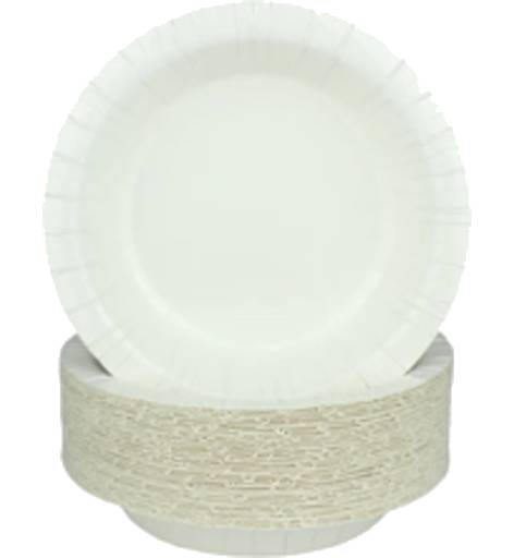 Black & Gold Paper Bowl, 18cm (20 pack)