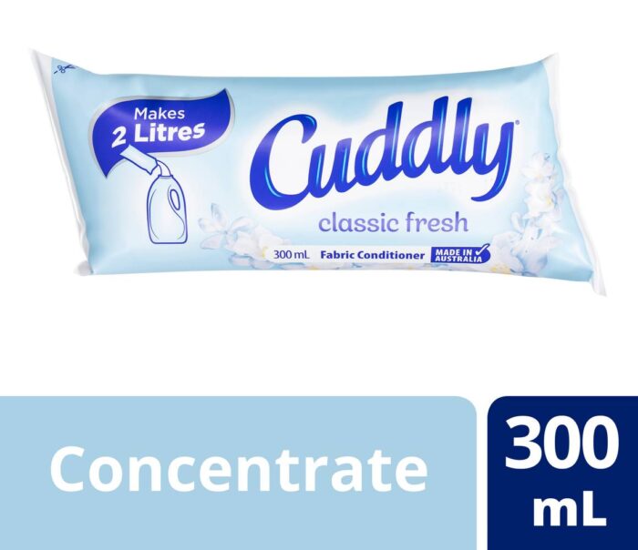 Cuddly Fabric Softener Refill Sachet Classic Fresh (300mL)