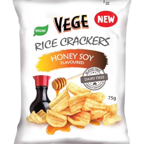 Vege Chip Rice Crackers, Honey Soy (75g)