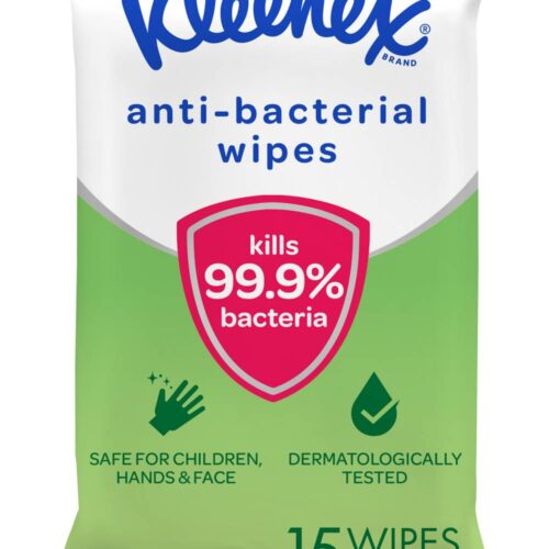 Kleenex Anti-Bacterial Wet Wipes (15 pack)