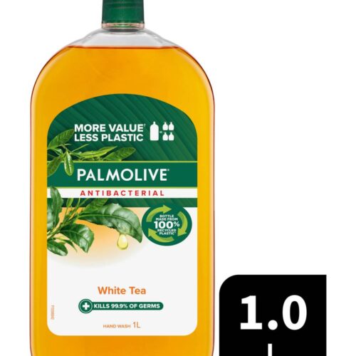 Palmolive Antibacterial Liquid Hand Wash Soap White Tea Refill (1L)
