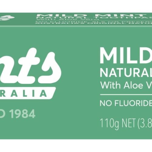 Grants Of Australia Natural Aloe Vera Toothpaste, Mild Mint (110g)