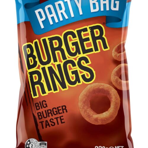 Smith's Burger Rings Party Size pack Snack (220g)