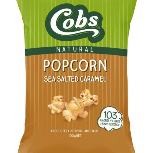 Cobs Natural Popcorn, Sea Salted-Caramel (100g)