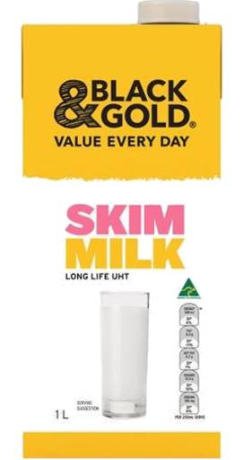 Black Gold Skim Milk (1L)