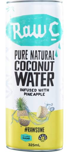 Raw C Coconut Water Pineapple 325mL