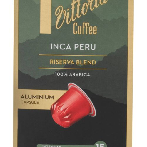 Vittoria Coffee Inca Peru Compatible Aluminium Capsules (52g, 10 pack)
