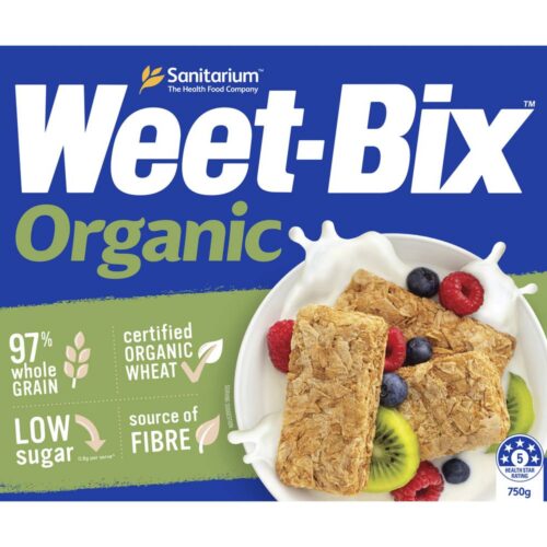 Weet-Bix Organic Breakfast Cereal (750g)