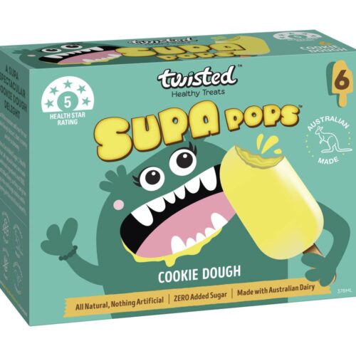 Twisted Supa Pops Cookie Dough Healthy Treats (378mL, 6 pack)