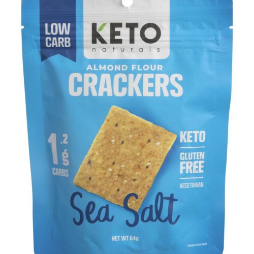 Keto Naturals Almond Flour Sea Salt Crackers (64g)
