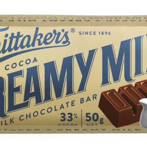 Whittaker's Cream Milk Chocolate Bar, Cocoa (50g)